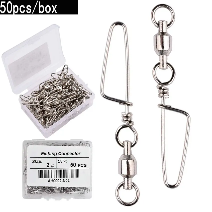 50pcs Fishing Ball Bearing Swi - مراجعة Fishing Equipment Hook وسعره