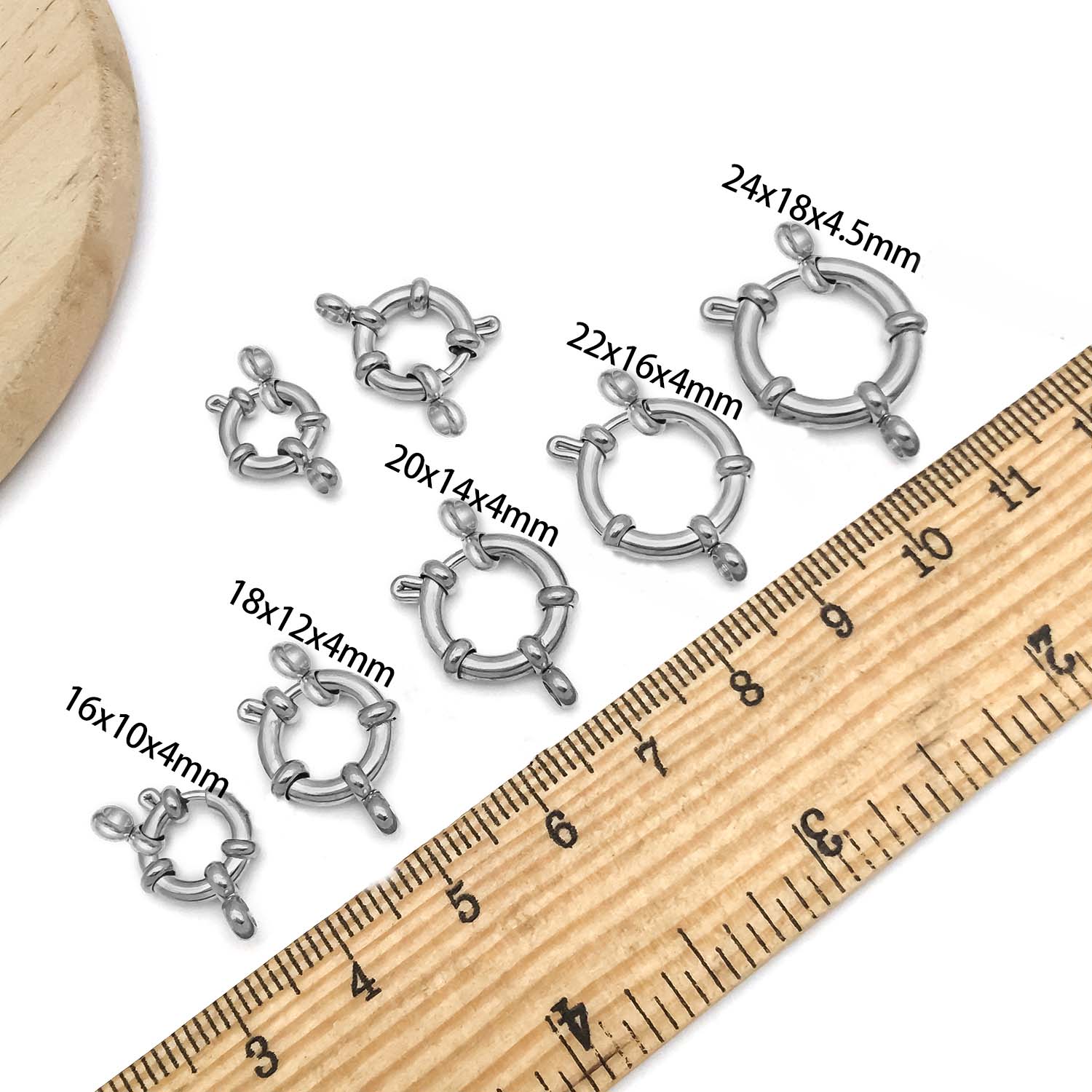 2pcs Stainless Steel Round Cla - مراجعة Circle Hook Set وسعره
