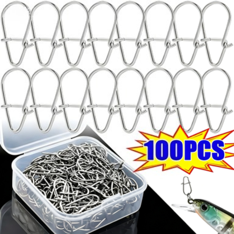 100PCS Stainless Steel Fishing - مراجعة Fishing Equipment Hook وسعره