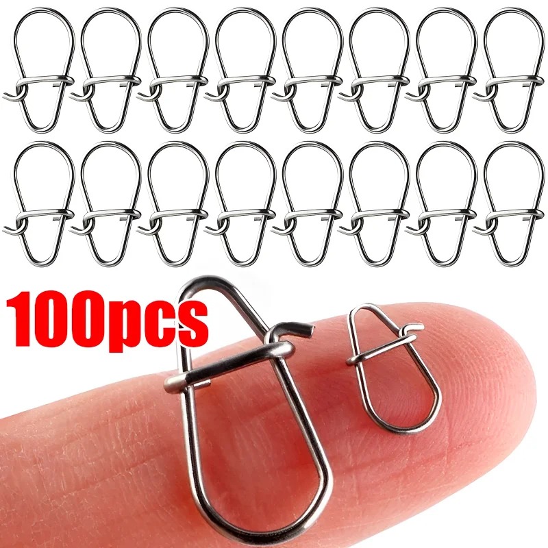 100PCS Stainless Steel Fishing - مراجعة Fishing Equipment Hook وسعره