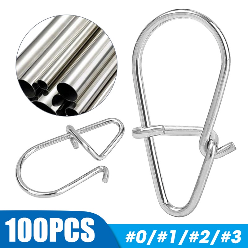 100PCS Stainless Steel Fishing - مراجعة Fishing Equipment Hook وسعره