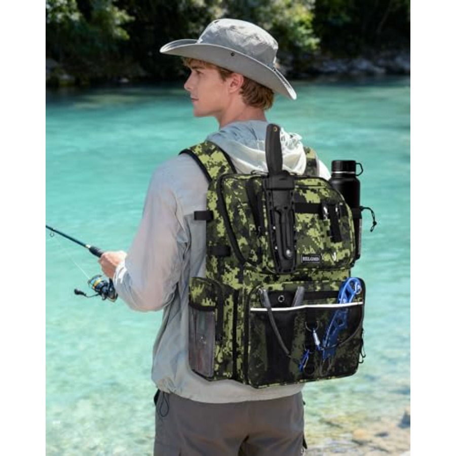Fishing Backpack with Rod Hold - مراجعة Rod Holder Fishing وسعره