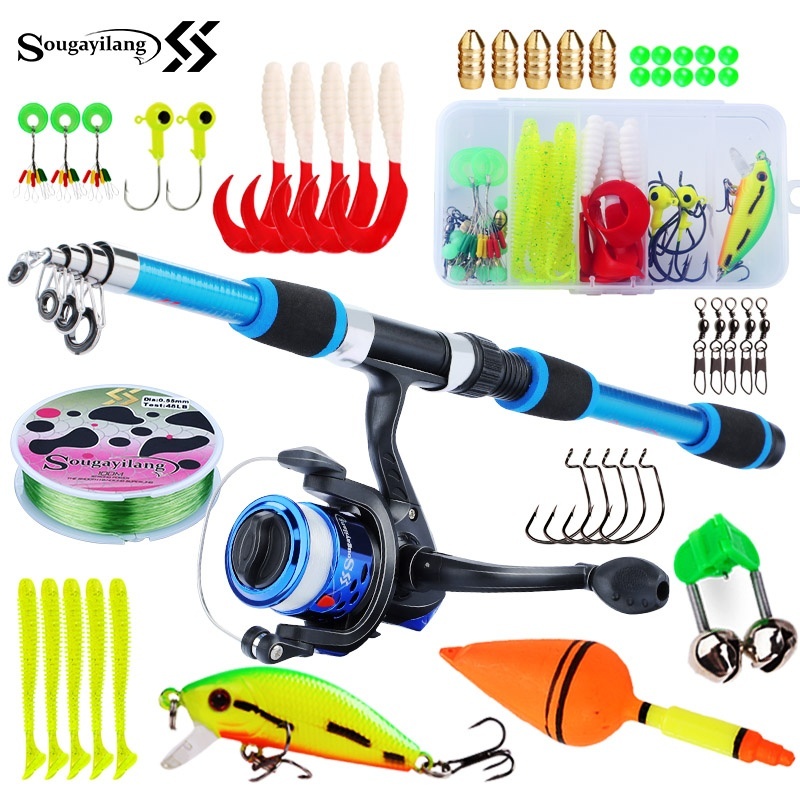 Sougayilang Kids Fishing Pole  - مراجعة Saltwater Fishing Hook وسعره