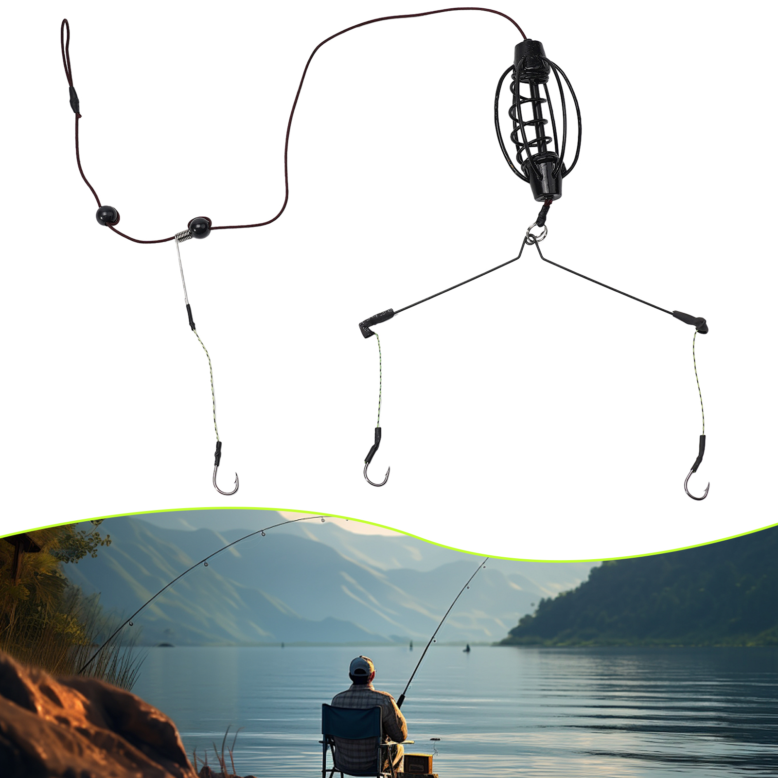 1PCS Carp Fishing Feeder Europ - مراجعة Braided Fishing Line وسعره