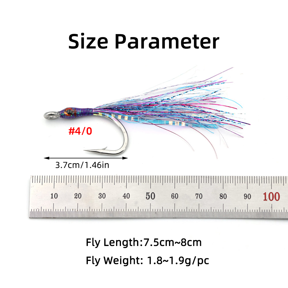 Saltwater Minnow Fly 4/0 Stain - مراجعة Saltwater Fishing Hook وسعره